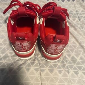 Louis Vuitton Red and White Sneakers
